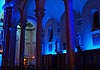 Lichtmess, Lichtinstallation St. Ursula Kirche, München-Schwabing, Edeltraud Obermayr, lichtkunst, risinger robert, lichtdesign, ligtart, art, light, kirchenbeleuchtung, architekturbeleuchtung, kirche im licht, led, citycolour