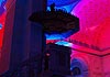 Lichtmess, Lichtinstallation St. Ursula Kirche, München-Schwabing, Edeltraud Obermayr, lichtkunst, risinger robert, lichtdesign, ligtart, art, light, kirchenbeleuchtung, architekturbeleuchtung, kirche im licht, led, citycolour