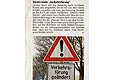 Münchner Merkur 03.02.2010, lustige schilder, lustiges schild, verkehrschild, witzig,